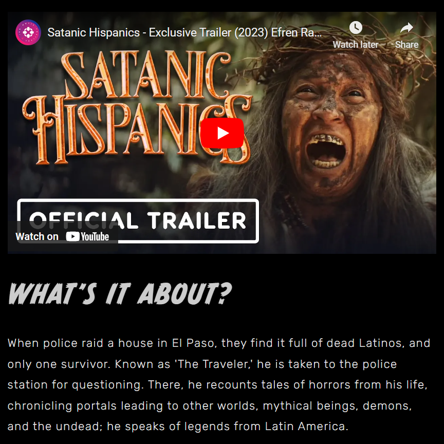 COLLECTOR'S CRYPT - SATANIC HISPANICS (EPIC PICTURES BLU RAY)